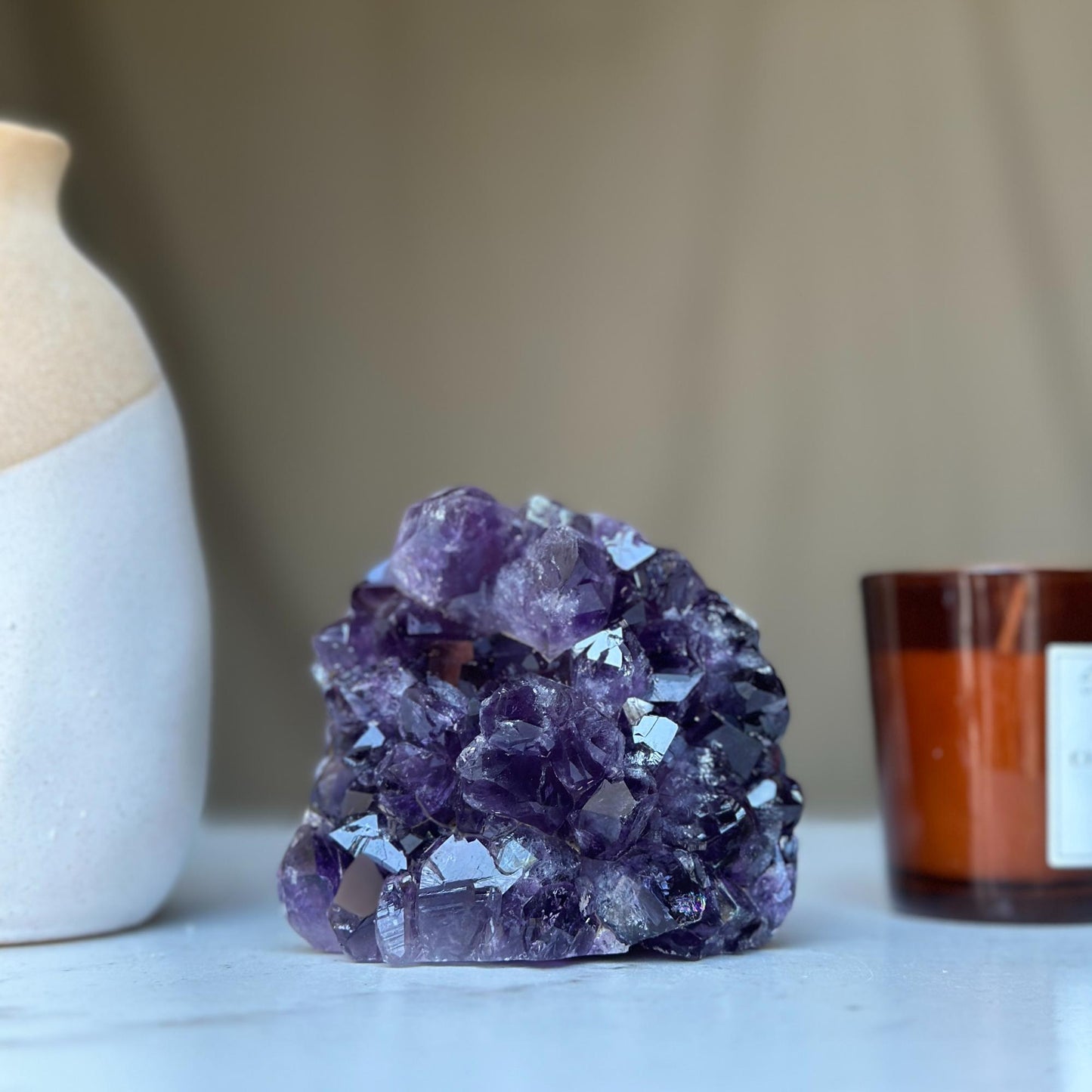 Amethyst geode Large crystal cluster with FREE GIFT BOX