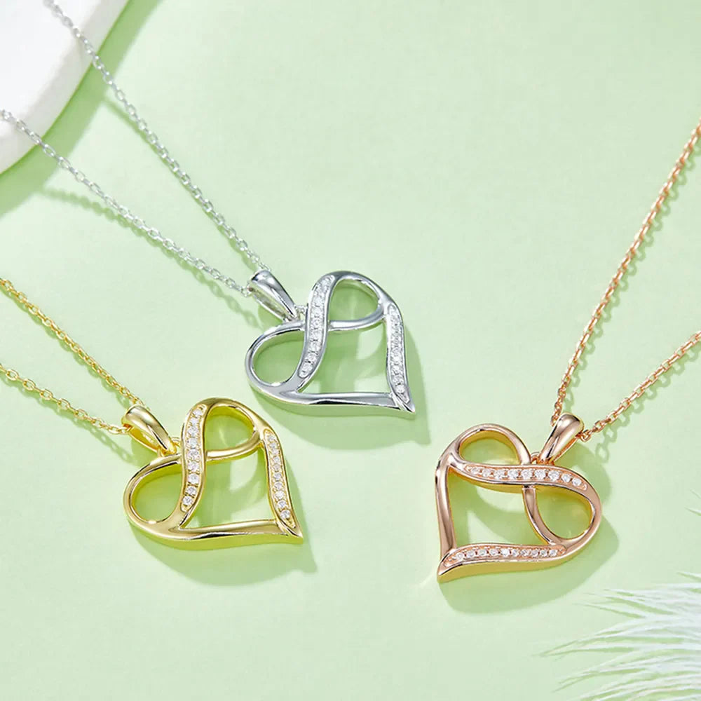 Sparkala™ 925 Sterling Silver Heart Necklace