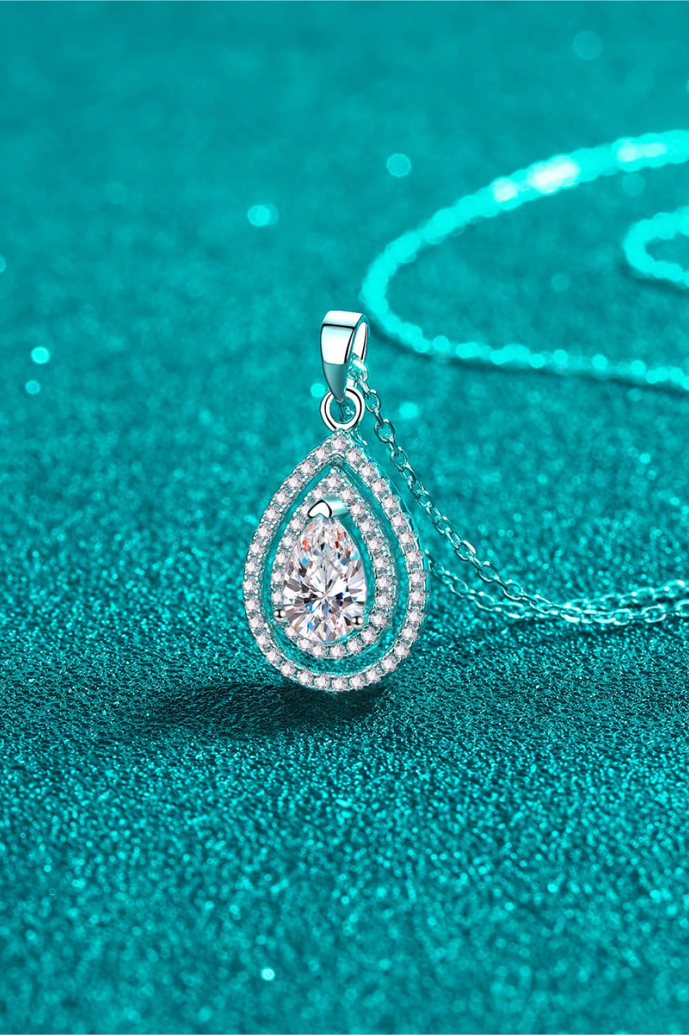 1 Carat Sparkala™ Teardrop Pendant Necklace