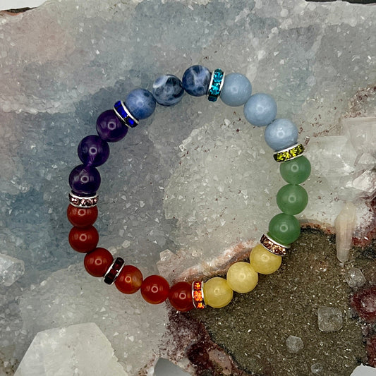 7 Chakra Beaded Bracelet