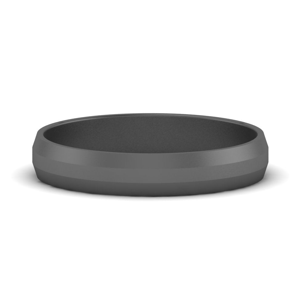 4 mm Wedding Band Beveled Edge Matte