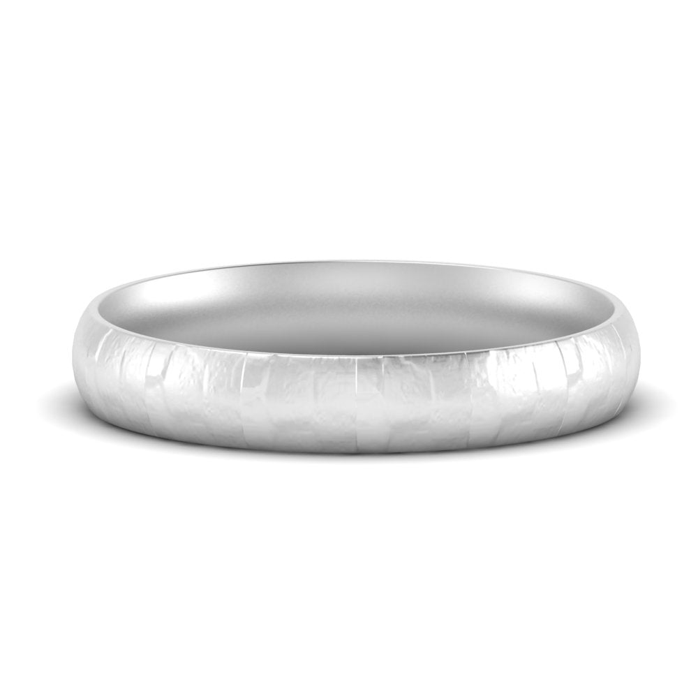 5 Mm Lightweight Rock Texture Mens Wedding Band