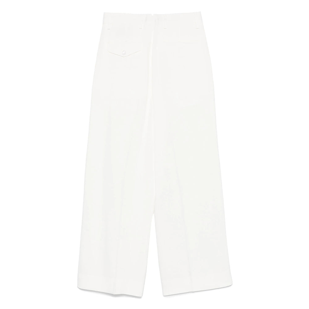 Ann Demeulemeester White Trousers - Straight Trousers Women
