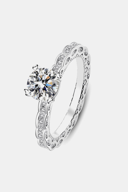 1 Carat Brilliant Round Cut Sparkala™ Platinum Over Pure Sterling Silver Eternity Ring