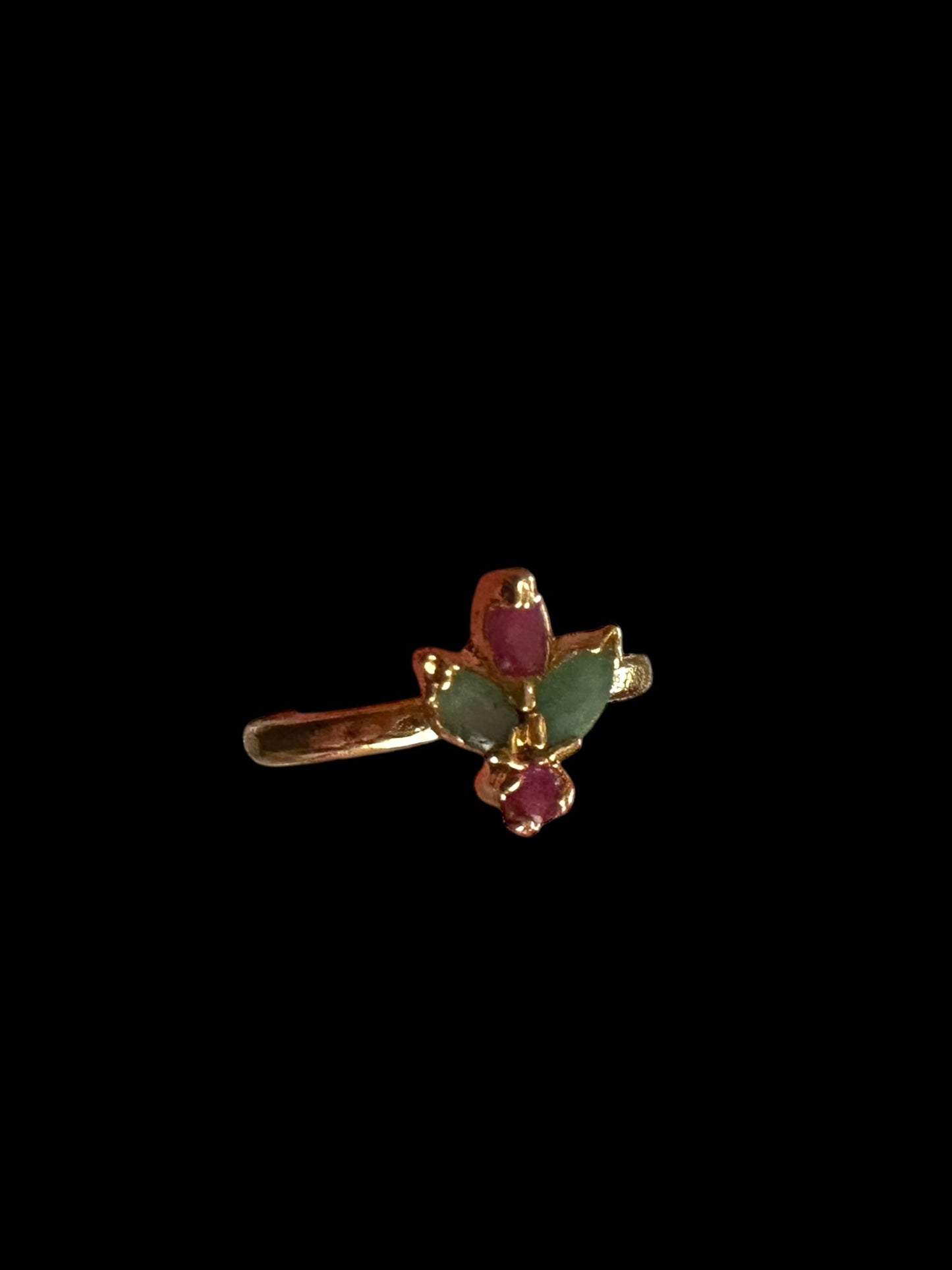 Hyderabadi ruby emerald   ring ( READY TO SHIP )