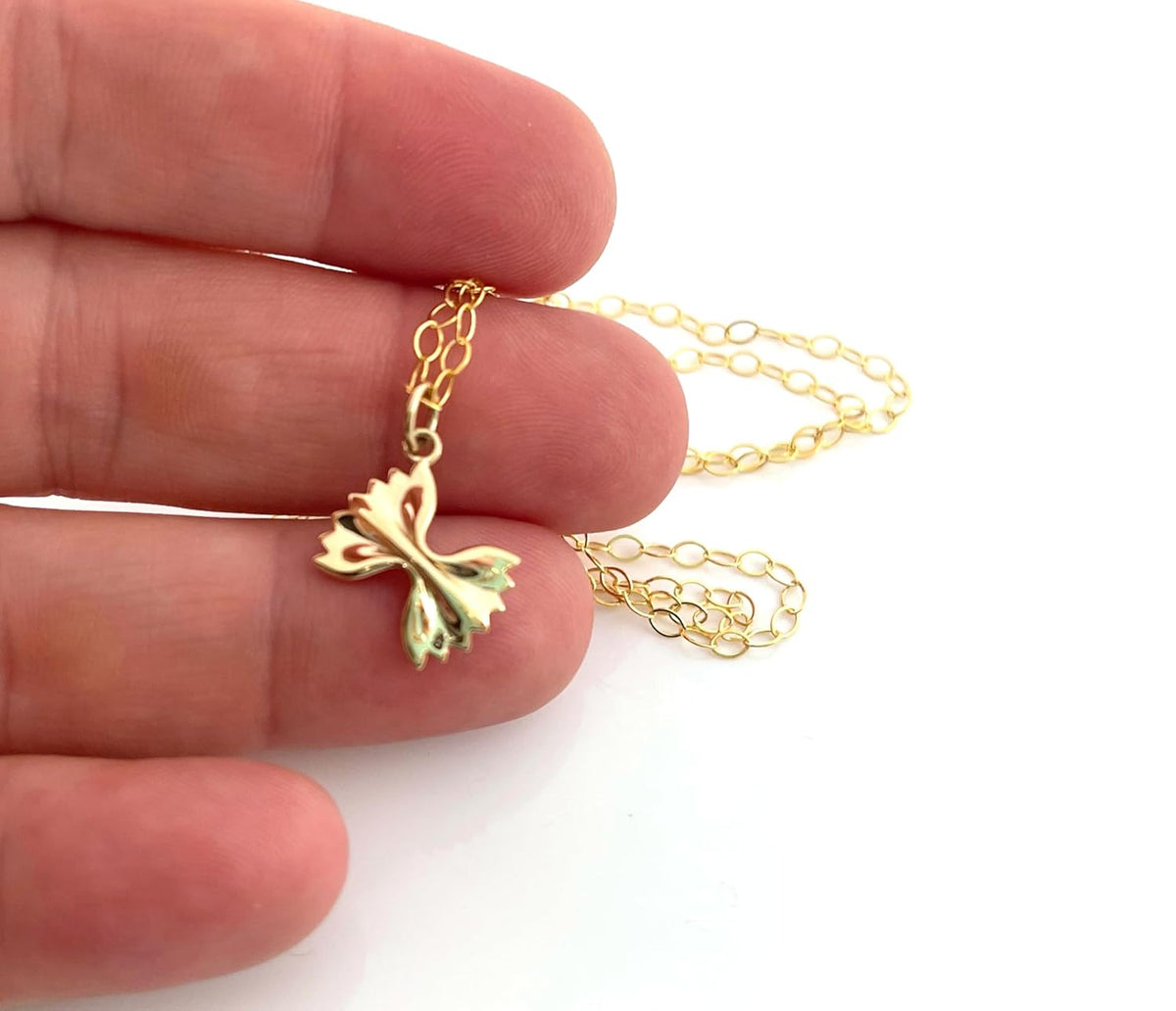 Bowtie Pasta Necklace