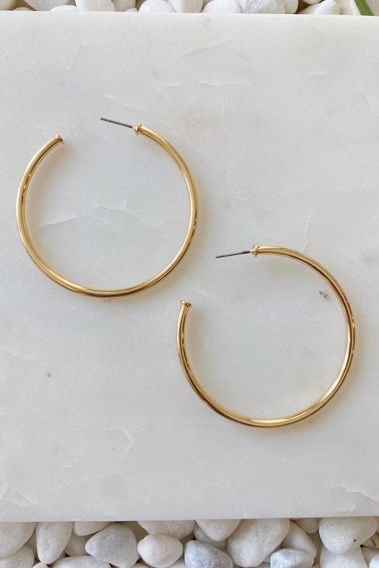 The Best Of Hoops Earrings, Shiny Gold