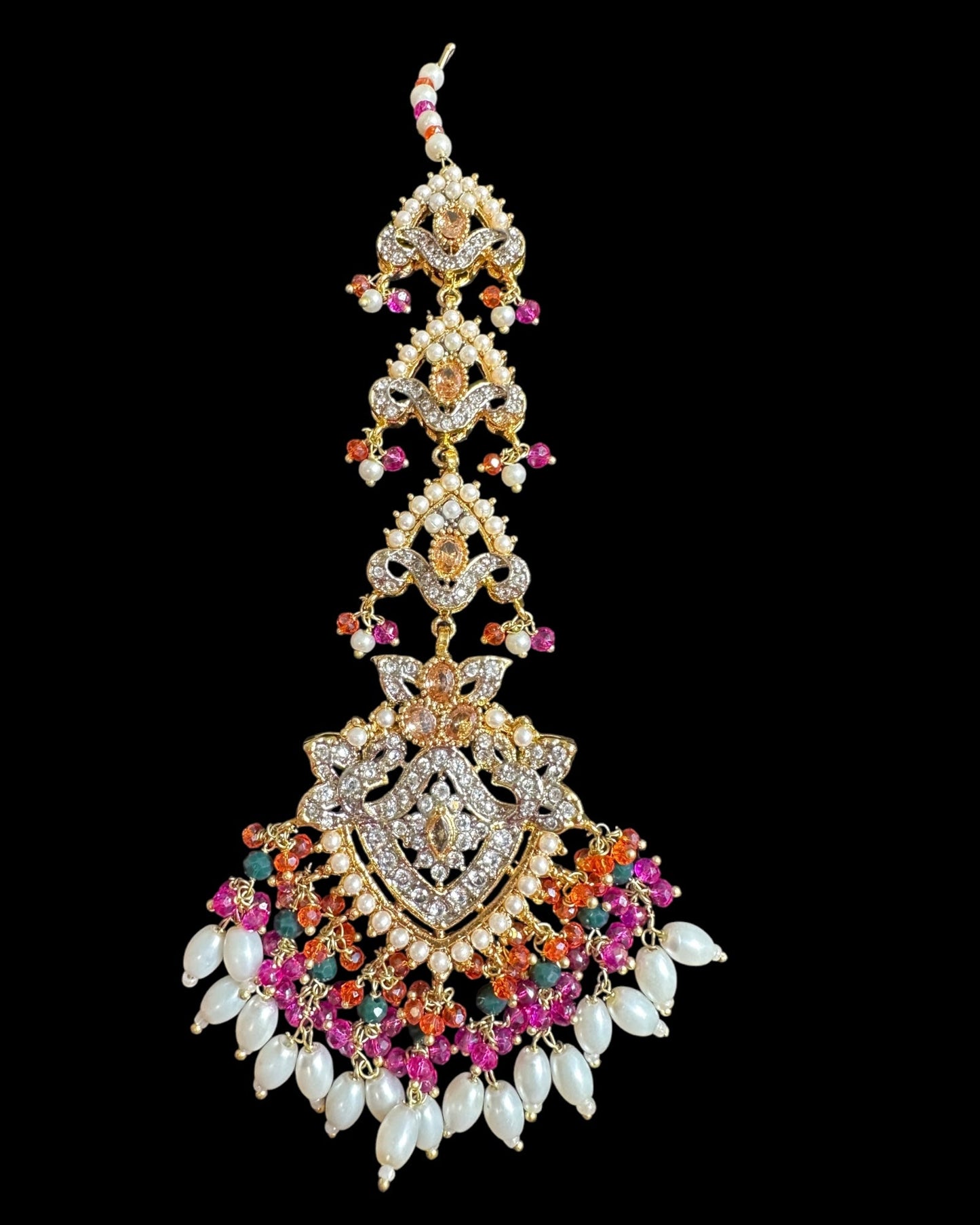 BR487 MAHAM  bridal set in MULTICOLOR ( READY TO SHIP  )