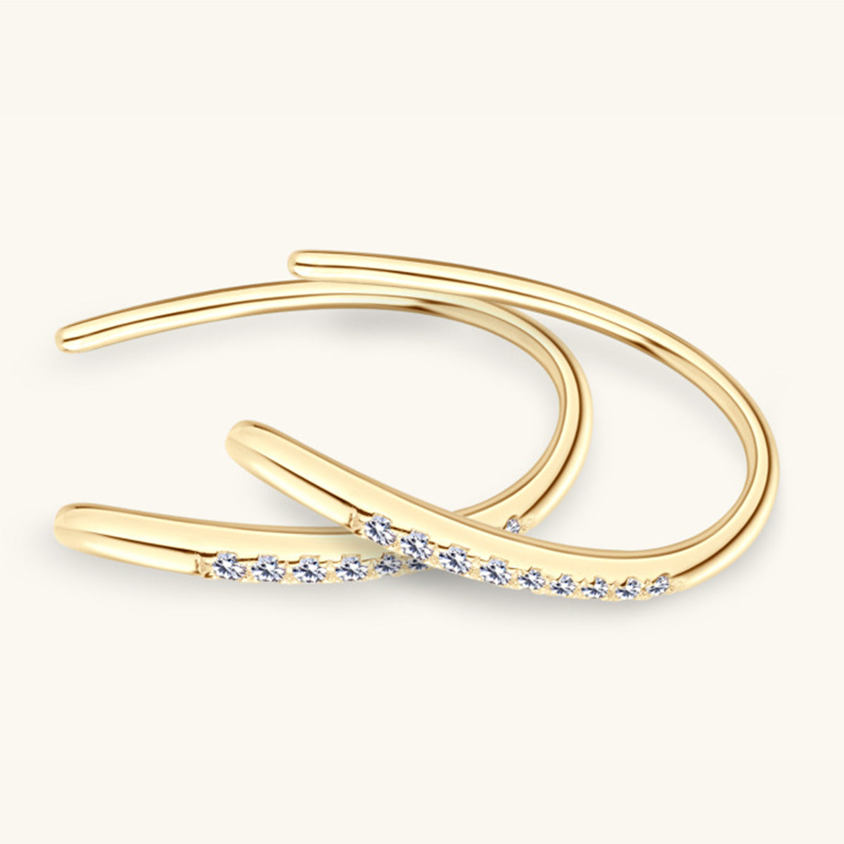 Sparkala™ Pure Sterling Silver U Shape Earrings