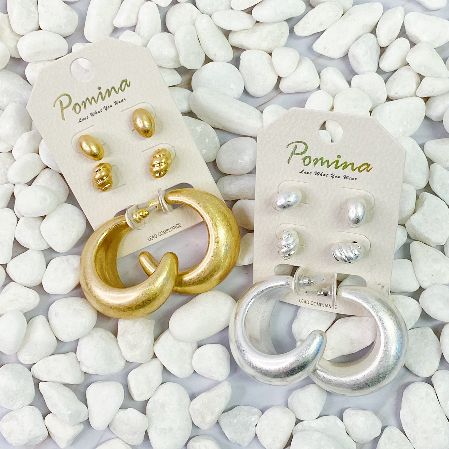 Set Of 3, Perfect Mix Hoop Earrings