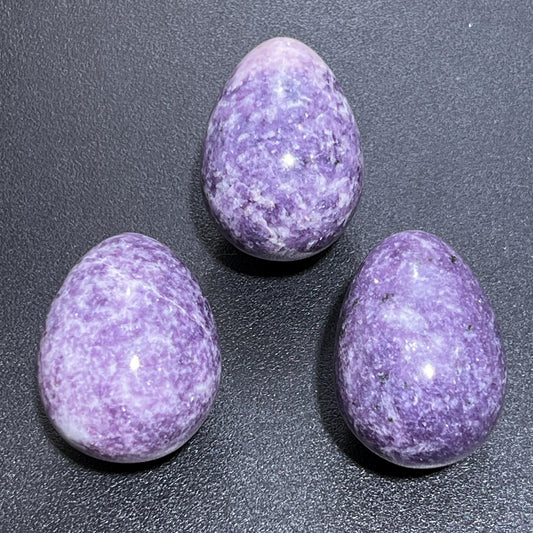 Lilac Purple Lepidolite Crystal Egg Carving Wholesale Gemstone Decor Supply