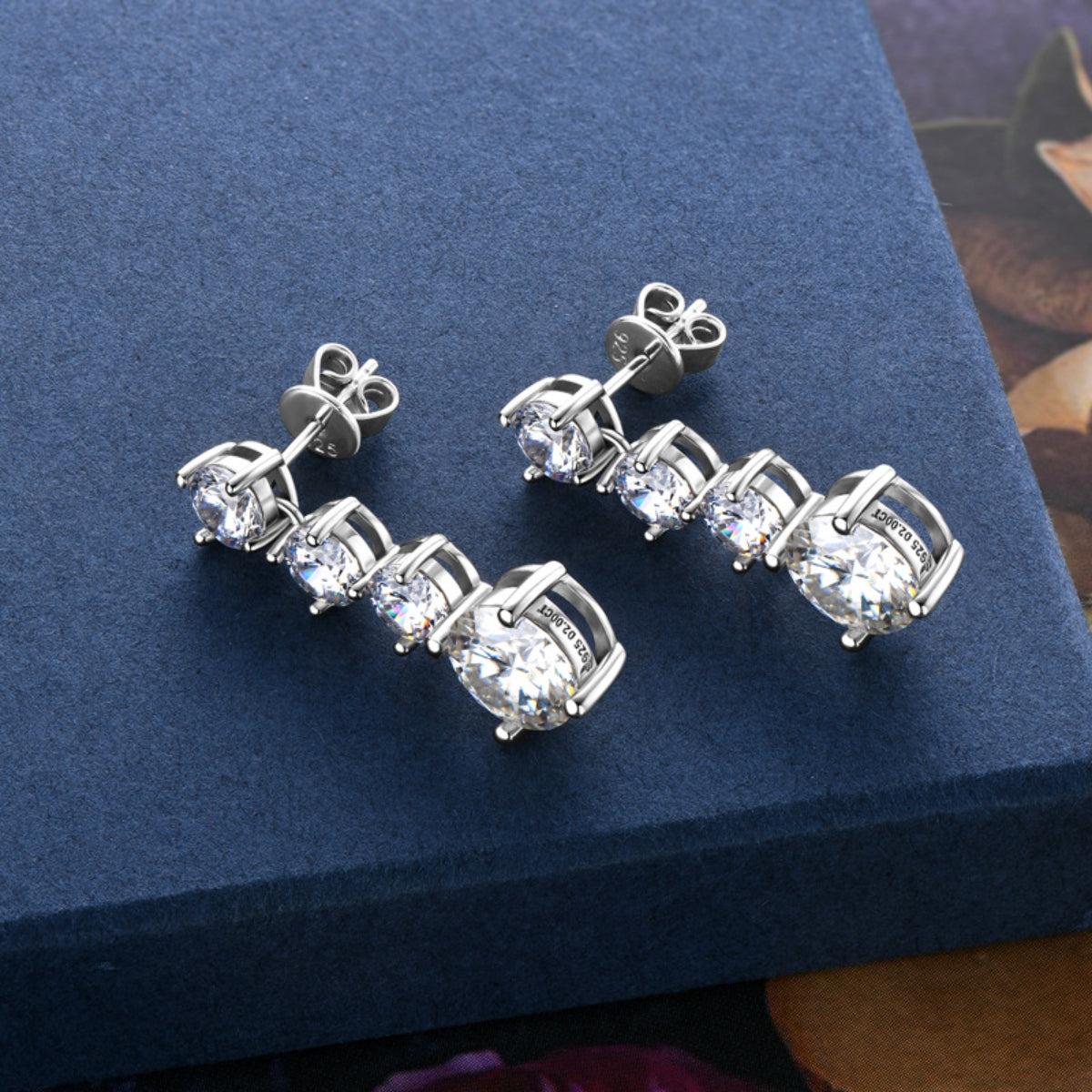 4 Carat Sparkala™ Pure Sterling Silver Earrings