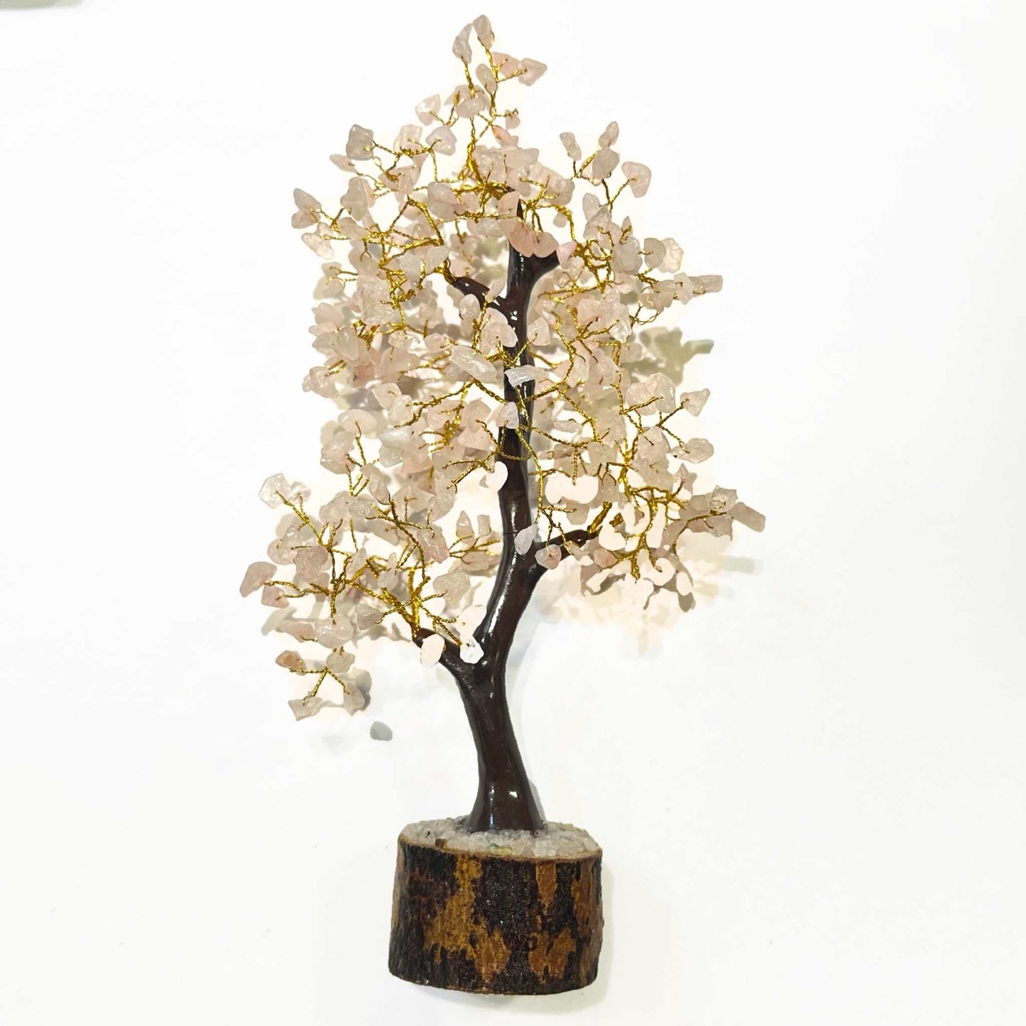 Rose Quartz Crystal Gem Tree