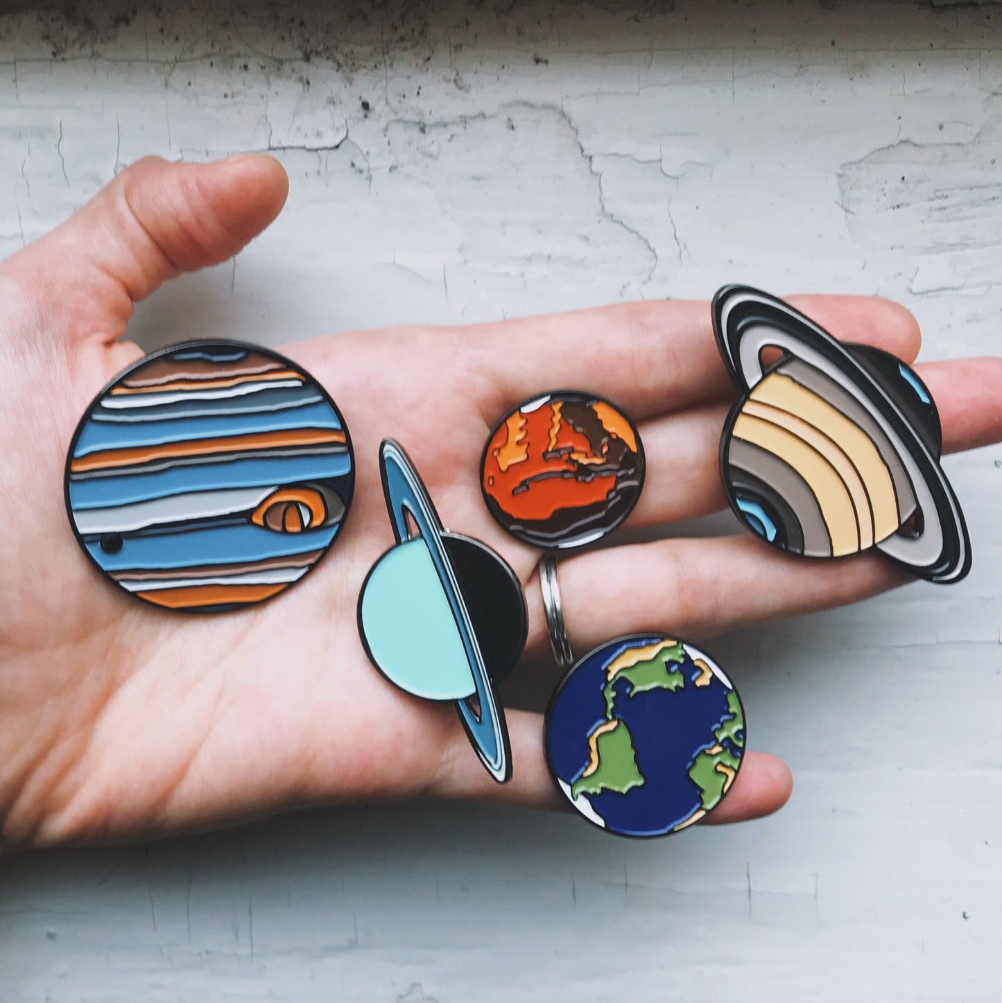 Neptune Enamel Pin