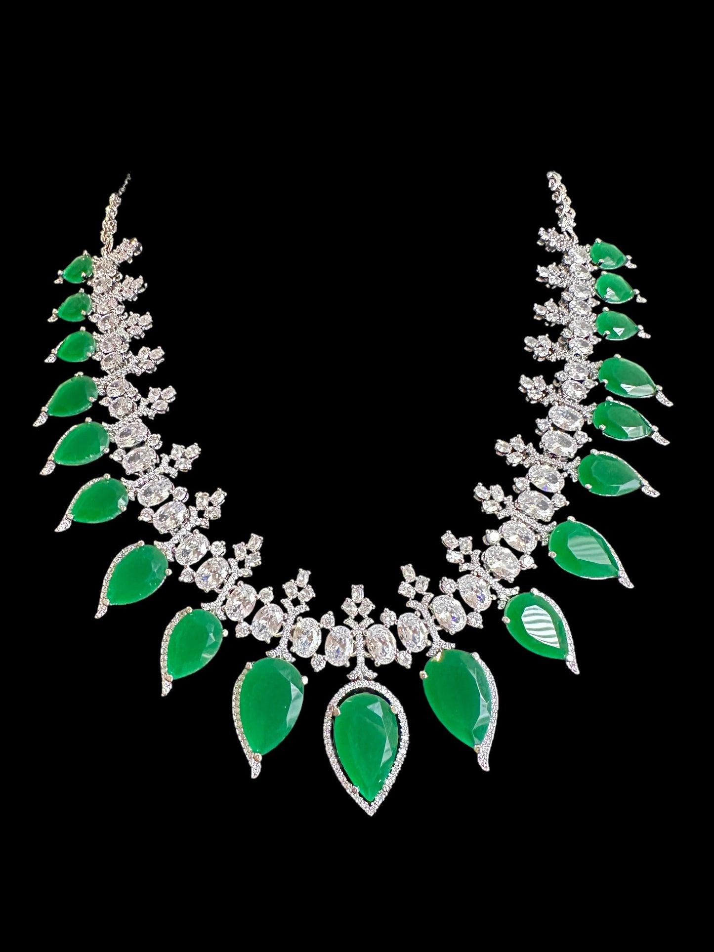 DNS136 Bridal necklace set in Cz ( READY TO SHIP )