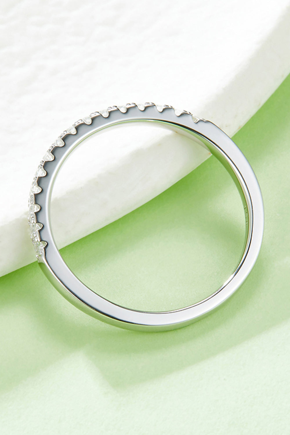 Sparkala™ Platinum-Plated Half-Eternity Ring