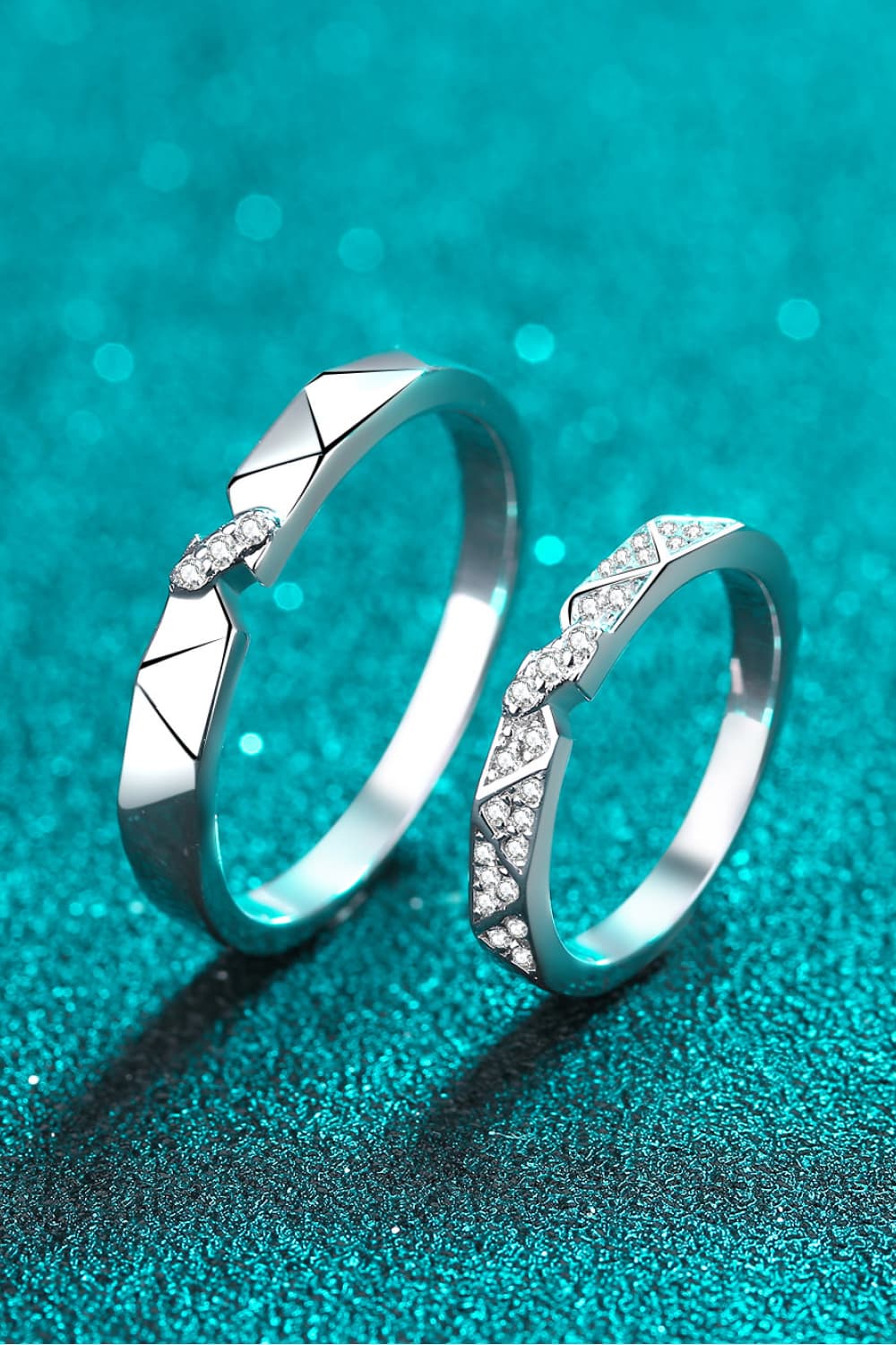 Sparkala™ Minimalist Rhodium-Plated Ring Set