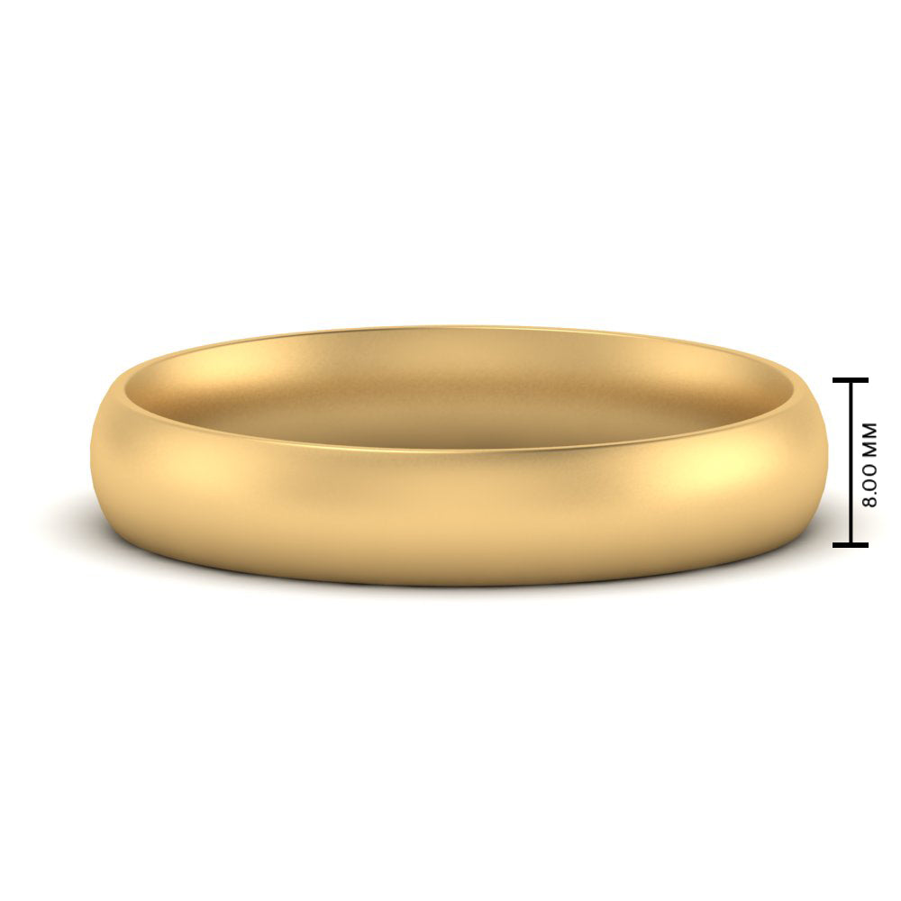 Comfort Fit Mens Wedding Band