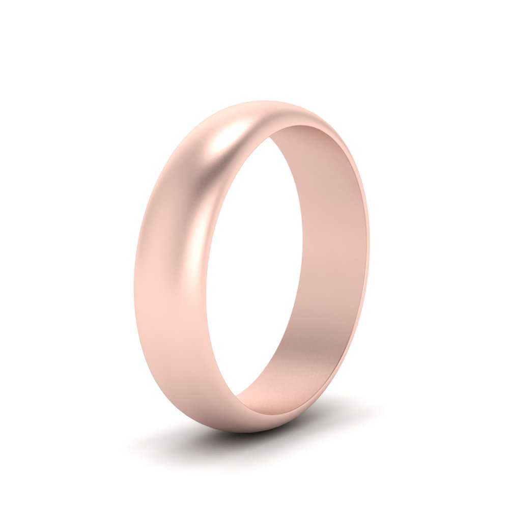 Low Dome 6mm Men Wedding Band