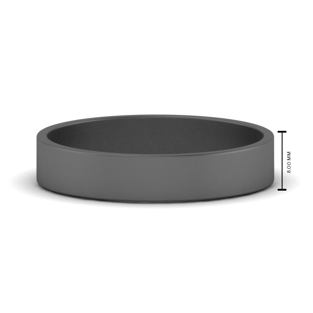 5 mm Flat Gold Wedding Band