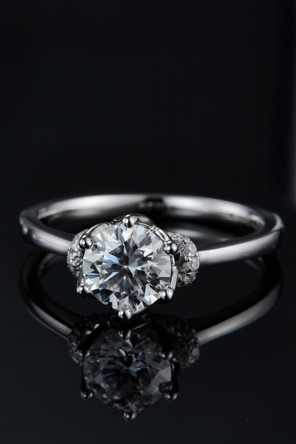 1 Carat Brilliant Round Cut Sparkala™ Platinum Over Pure Sterling Silver Ring