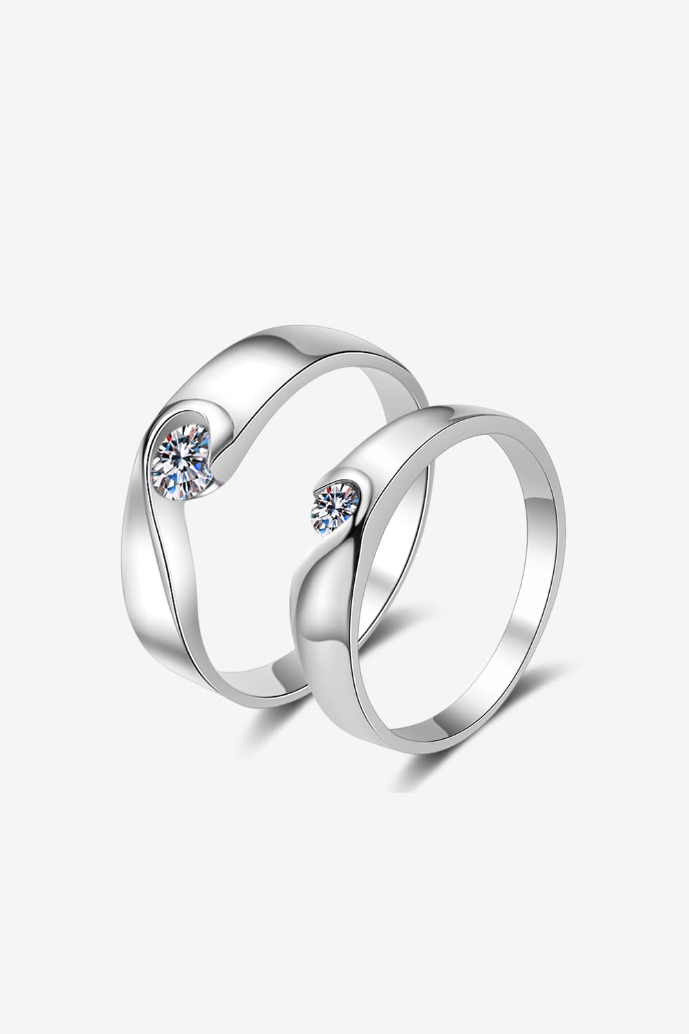 Sparkala™ Rhodium-Plated Inlaid Swirl Ring