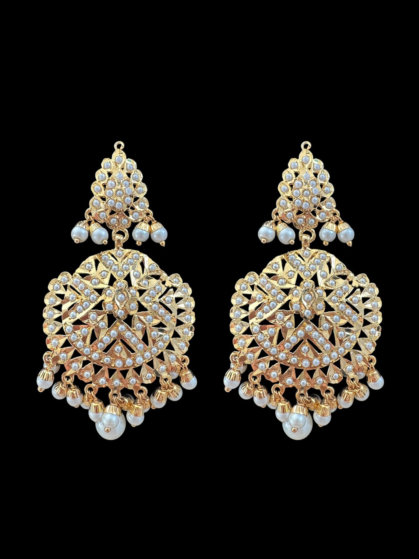 DLN85 Jia Punjabi rani haar in pearl  ( READY TO SHIP )