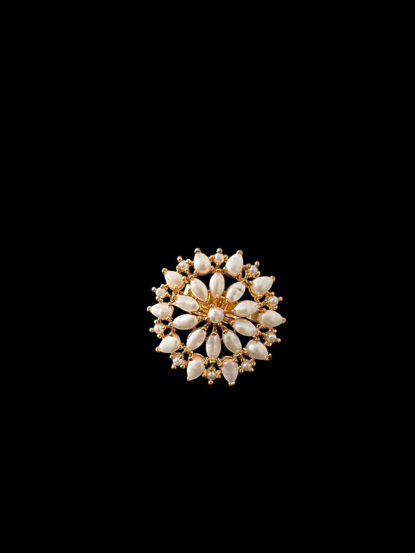 DJR126 Cz polki  ring ( READY TO SHIP)