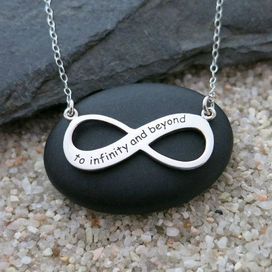 “To Infinity and Beyond” Necklace – Sterling Silver Infinity Pendant on 17" Chain