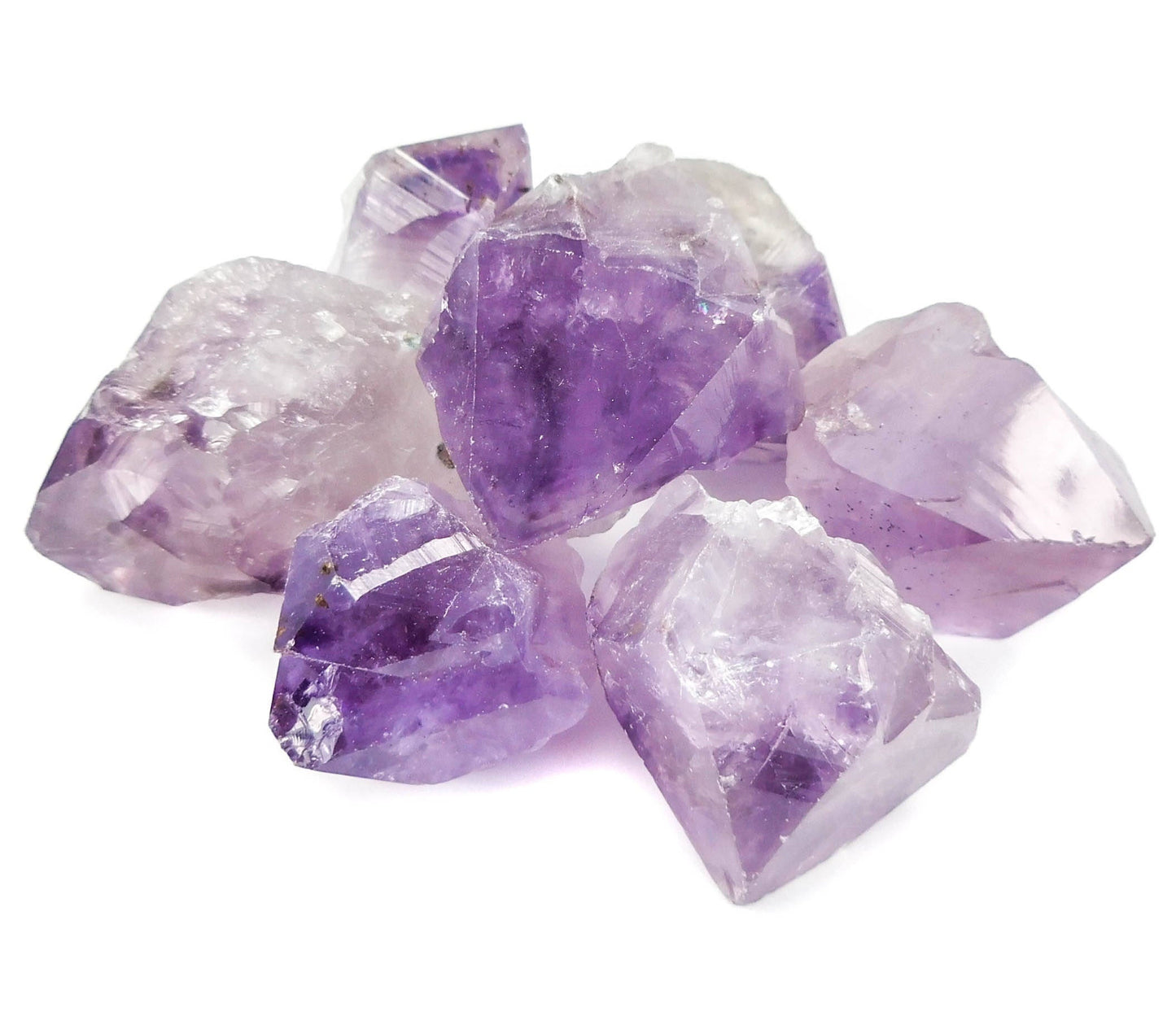Large Purple Amethyst Crystal Points Rough Raw