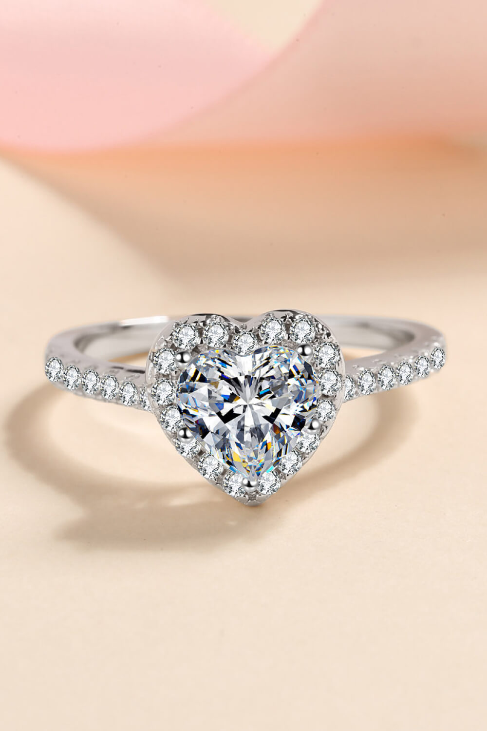 1 Carat Sparkala™ Heart-Shaped Ring