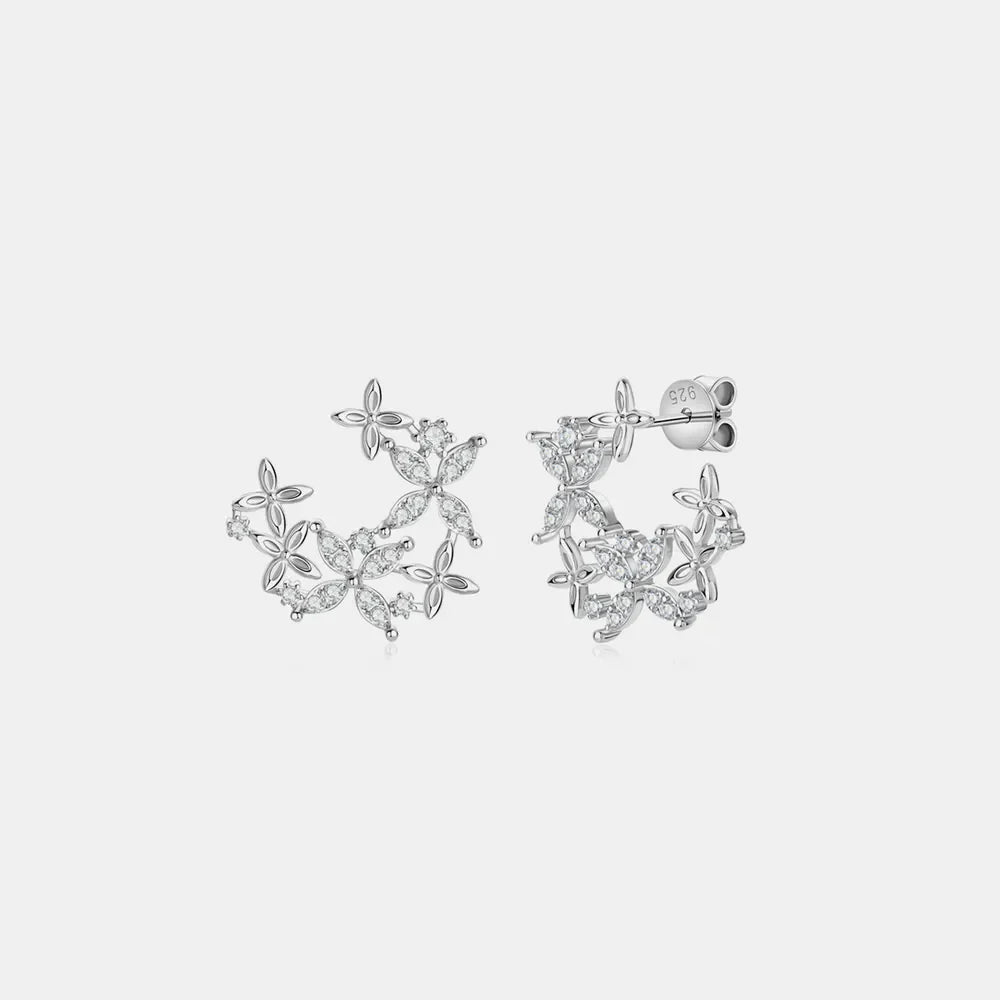 925 Sterling Silver Sparkala™ Lucky Clover Earrings
