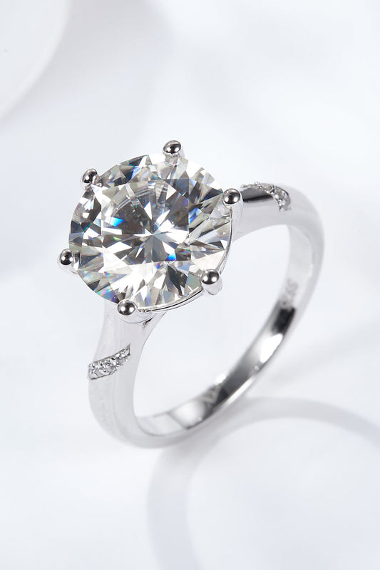 5 Carat Brilliant Round Cut Sparkala™ Solitaire Ring (Platinum Over Pure Sterling Silver)