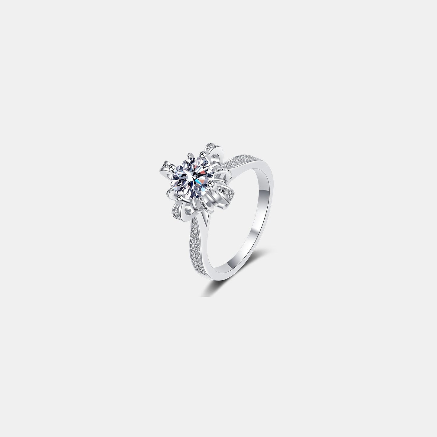 1 Carat Brilliant Round Cut Sparkala™ Pure Sterling Silver Ring