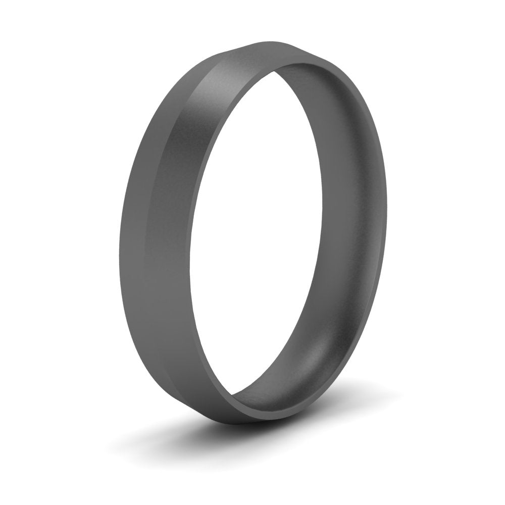 4 mm Comfort Fit Knife Edge Mens Band