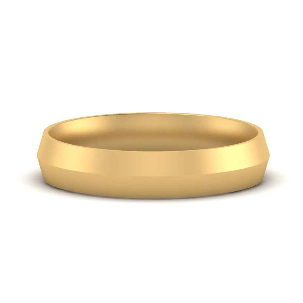 4 mm Comfort Fit Knife Edge Mens Band