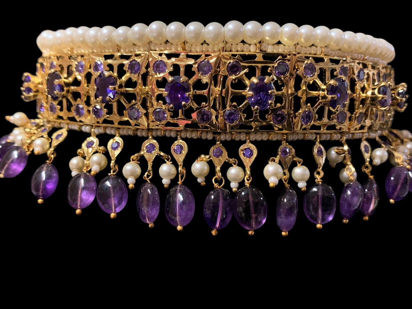 C20 Insia jadavi lacha in amethyst ( SHIPS IN 2 WEEKS )
