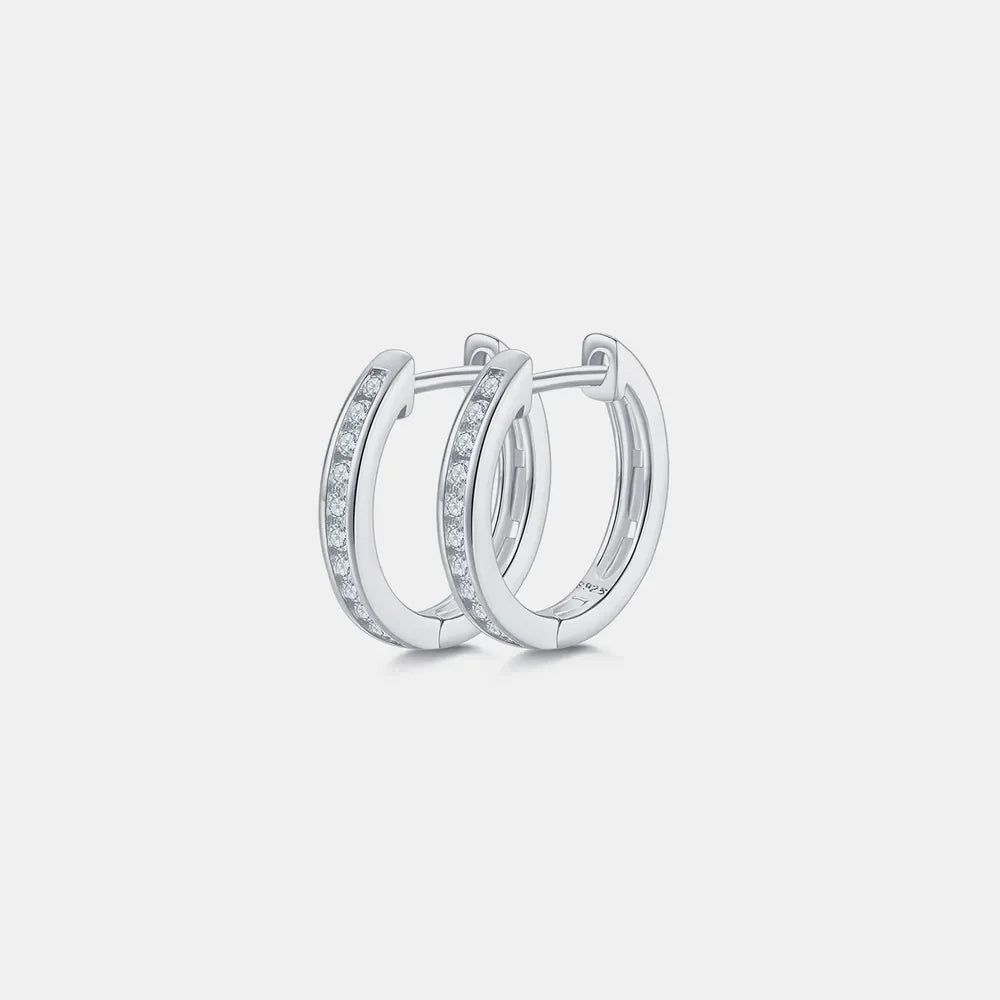 Sparkala™ 925 Sterling Silver Huggie Earrings