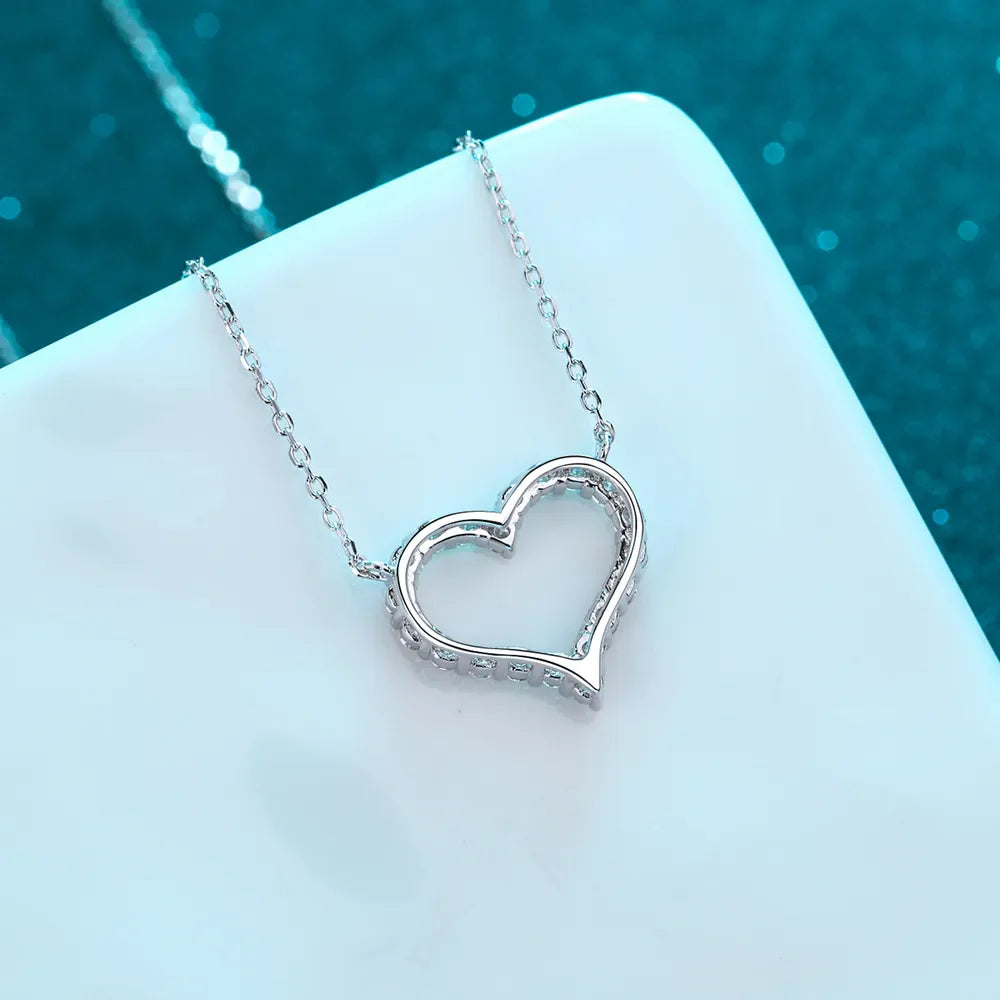 Sparkala™ 925 Sterling Silver Heart Shape Necklace