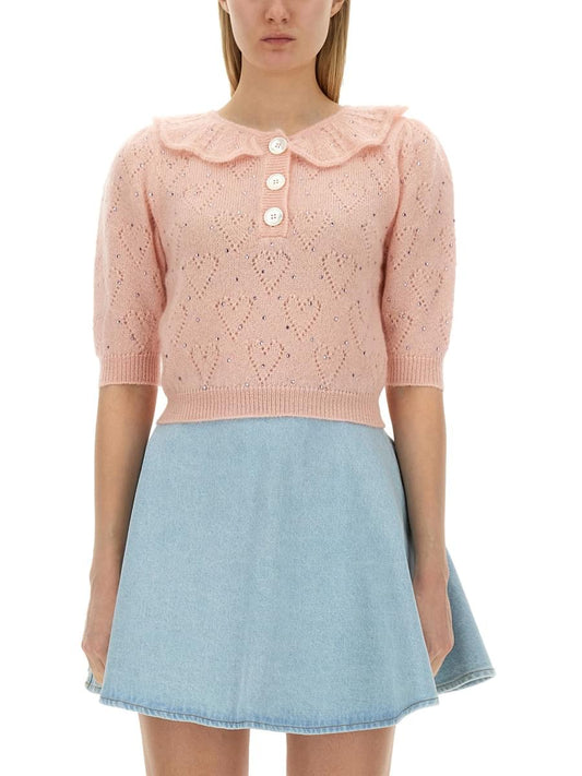 Alessandra Rich Women "Hearts" Jersey