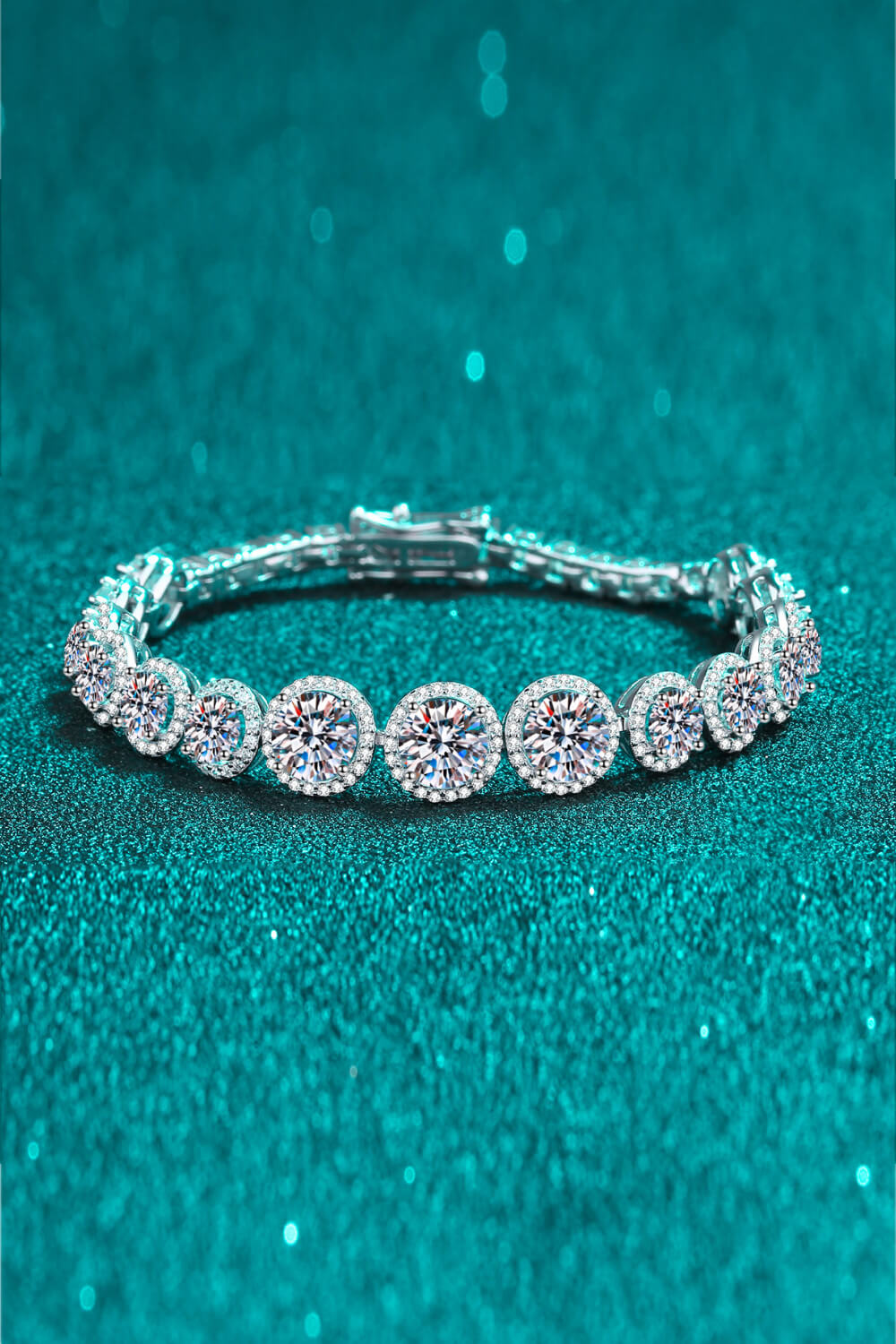 10.4 Carat Brilliant Round Cut Sparkala™ Tennis Bracelet (Rhodium Over Pure Sterling Silver)