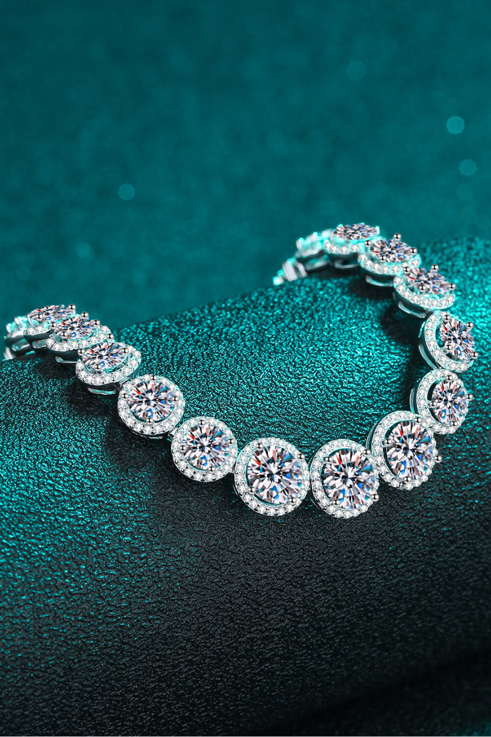 10.4 Carat Brilliant Round Cut Sparkala™ Tennis Bracelet (Rhodium Over Pure Sterling Silver)