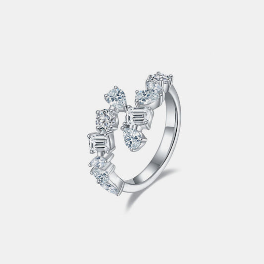 2.6 Carat Sparkala™ 925 Sterling Silver Bypass Ring