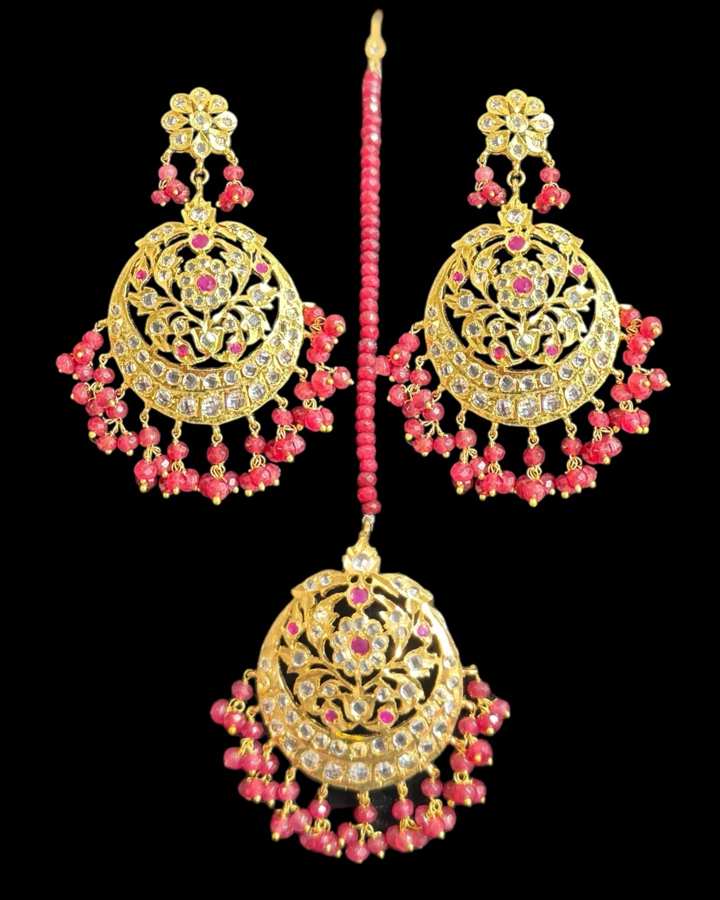 DJET87 Romana Gold-Plated Earrings & Tika Set ( READY TO SHIP )