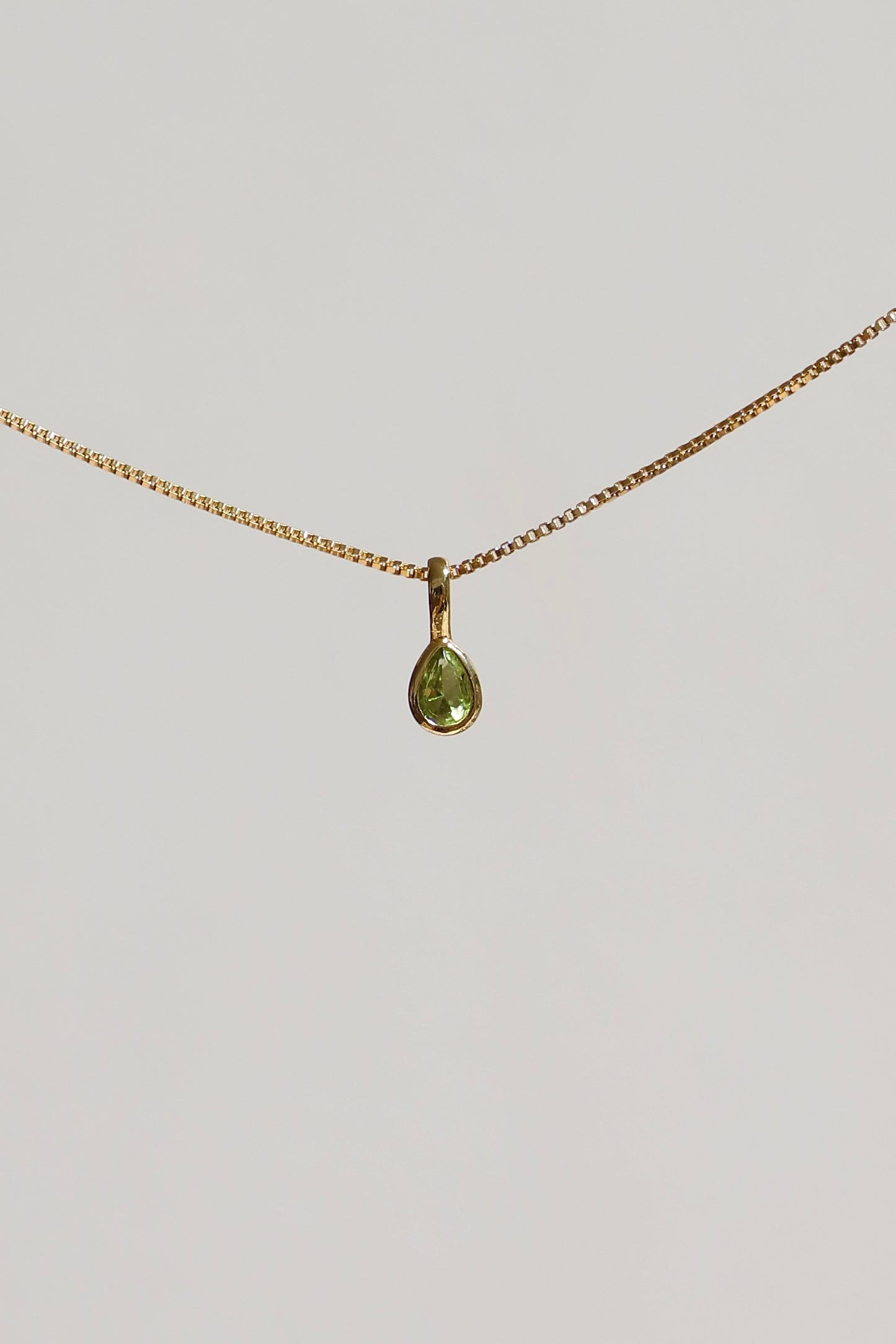 TEARDROP BEZEL BIRTHSTONE CHARM