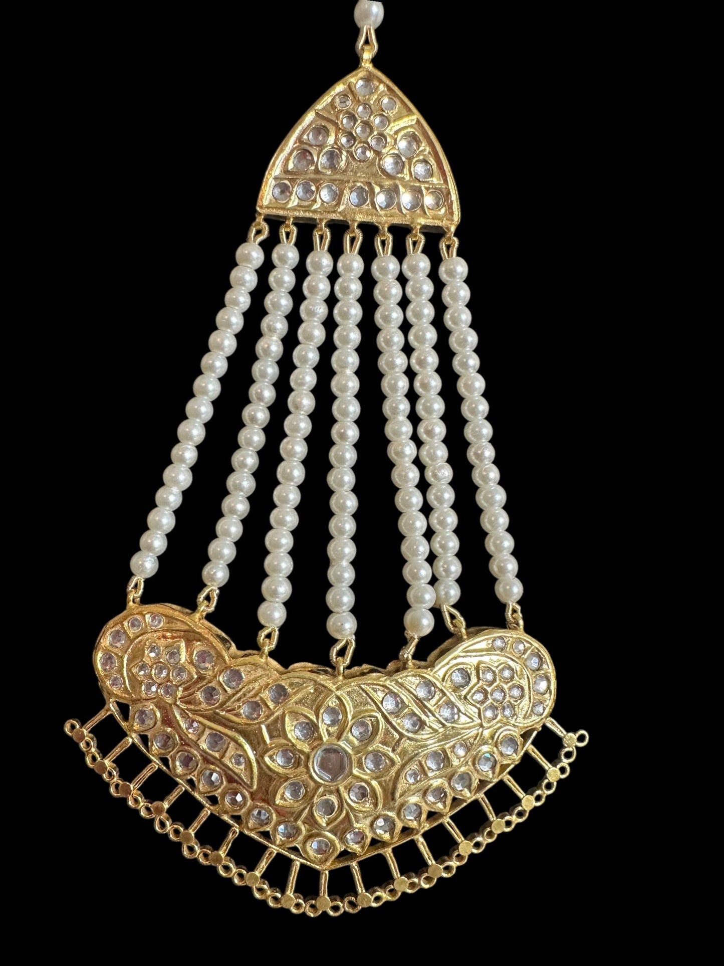 BR475 kundan Rani haar bridal set ( READY TO SHIP )