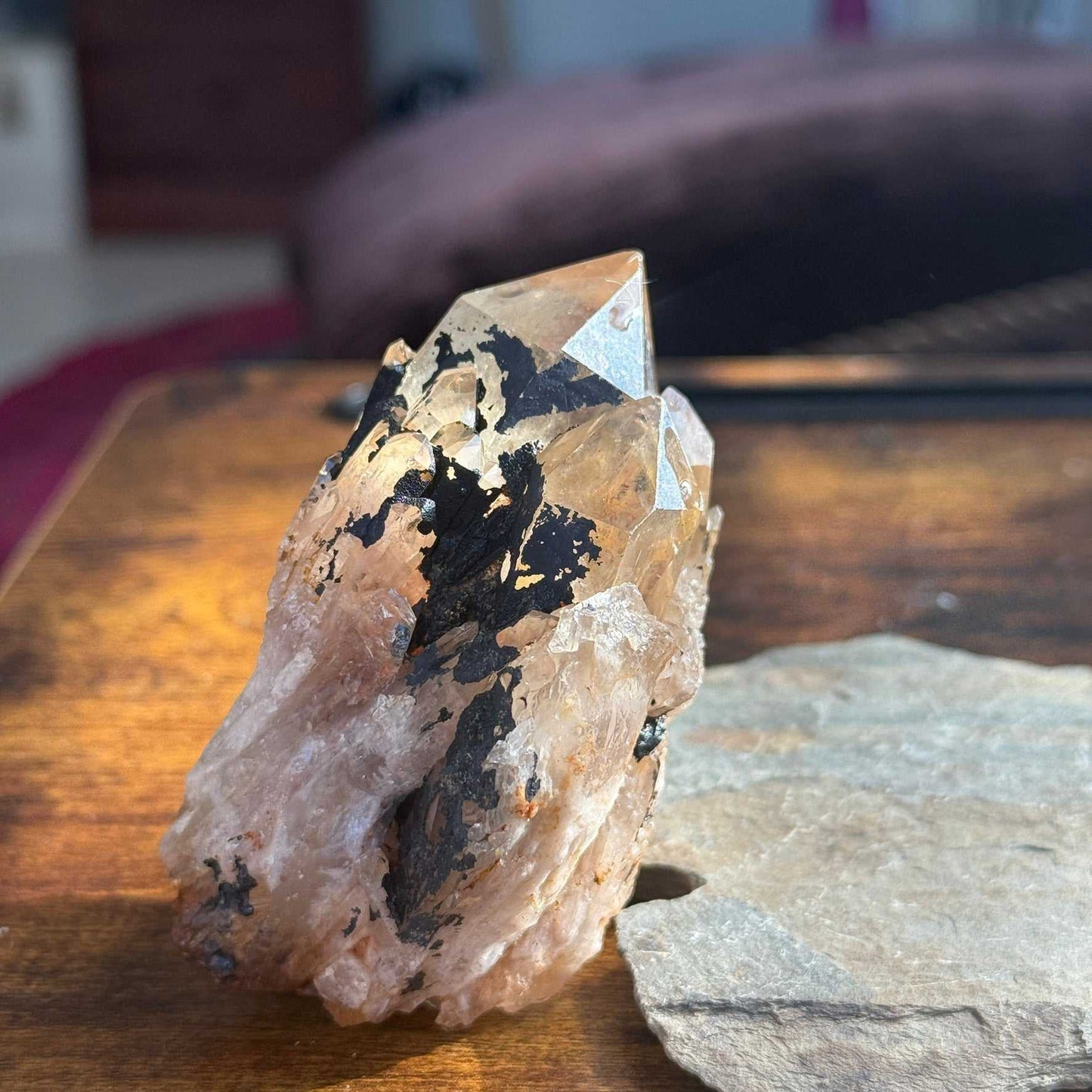 Natural Kundalini Citrine Phaser Cluster 🌠✨