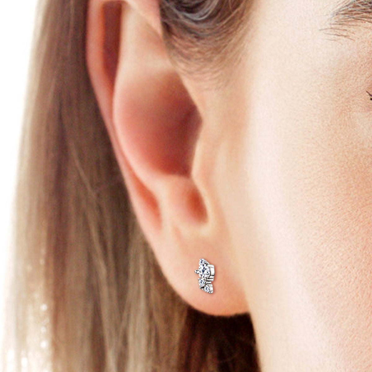 Pure Sterling Silver Sparkala™ Stud Earrings