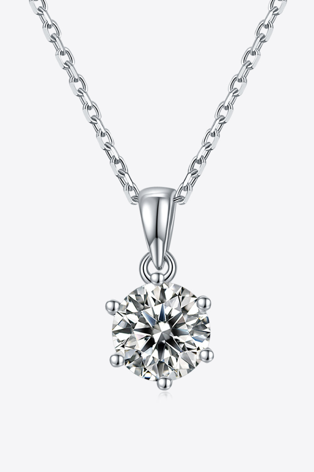 1 Carat Sparkala™ Platinum-Plated 925 Sterling Silver Necklace