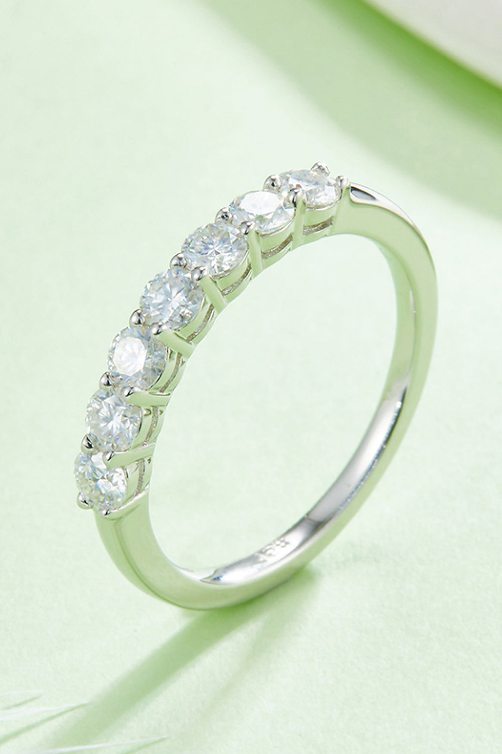 Sparkala™ Platinum-Plated Half-Eternity Ring